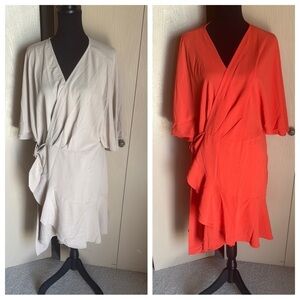 TWO Elegant Wrap Dresses!